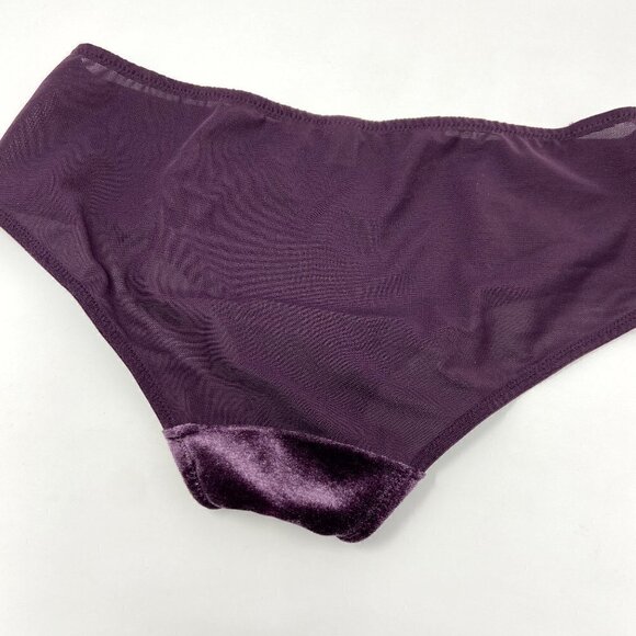 MODERN MOVEMENT | Purple Velvet Boyshort Mid Rise Panty Medium - Picture 4 of 6
